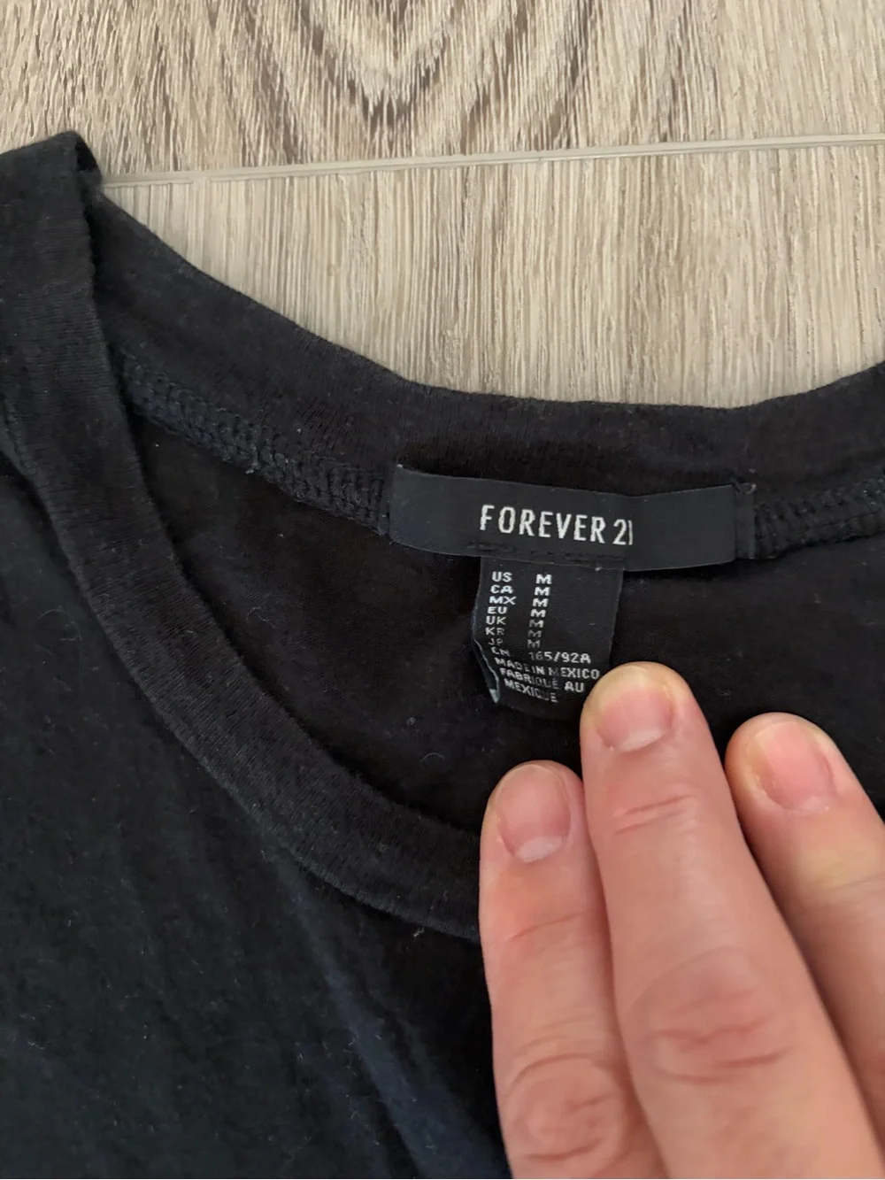 Forever 21 Black Graphic Tiger Print Tee